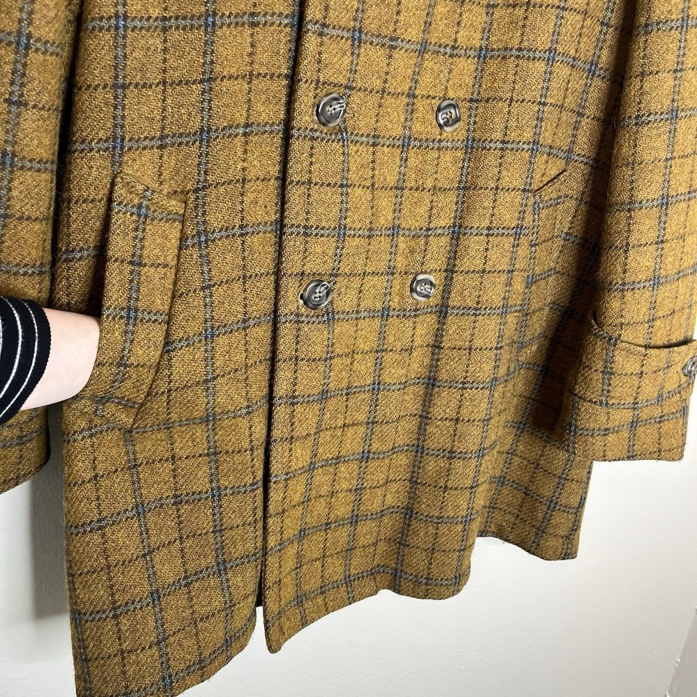 men VTG jacket Wool Plaid Gordon Ferguson Field Of Stream Preppy‎ 42 70s Retro - Picture 5 of 11